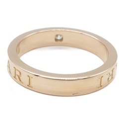 BVLGARI B-zero1 Double Ring, K18PG (pink gold), Diamond, Women's, Clear