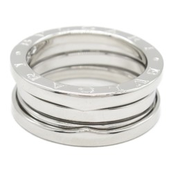 BVLGARI B-zero1 Ring, K18WG (White Gold), Men's, Women's, Silver