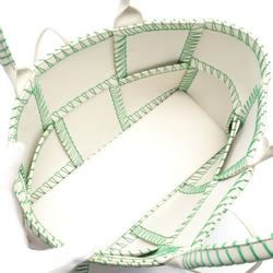 BOTTEGA VENETA Arco Small Tote Bag Leather Women's White Green