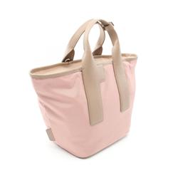 Furla Piuma M Tote Bag Leather Nylon Canvas Women's Pink Beige WB01269BX30503177S