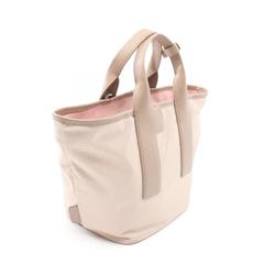 Furla Piuma M Handbag Bag Leather Nylon Canvas Women's Beige Pink WB01269BX30503178S