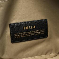 Furla Piuma M Handbag Bag Leather Nylon Canvas Women's Khaki Beige Gray WB01269BX30503183S