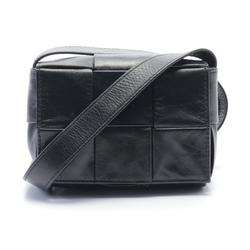 BOTTEGA VENETA CANDY Cassette Bag Shoulder Leather Women's Black 666688