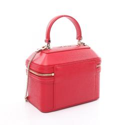 BVLGARI Serpenti Handbag Bag Leather Women's Red