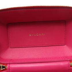 BVLGARI Serpenti Handbag Bag Leather Women's Red