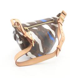 LOUIS VUITTON × League of Legends Bumbag MM Monogram Waist Bag Body Coated Canvas Leather Men's Brown Blue Multicolor M45106