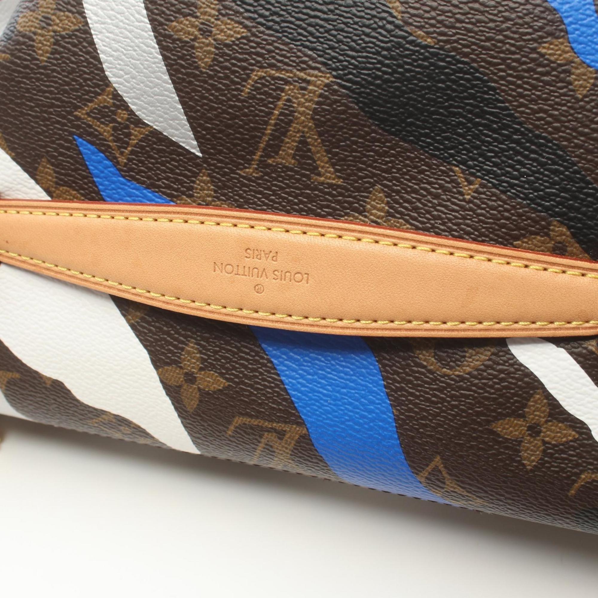 LOUIS VUITTON × League of Legends Bumbag MM Monogram Waist Bag Body Coated Canvas Leather Men's Brown Blue Multicolor M45106