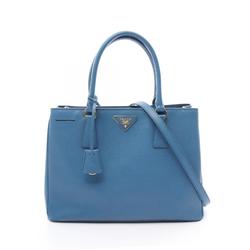 PRADA SAFFIANO LUX Galleria Handbag Bag Saffiano Leather Women's Blue BN1874