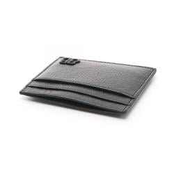 BALENCIAGA MONACO Monaco Business Card Holder/Card Case Leather Men's Black 7665472AAS81000