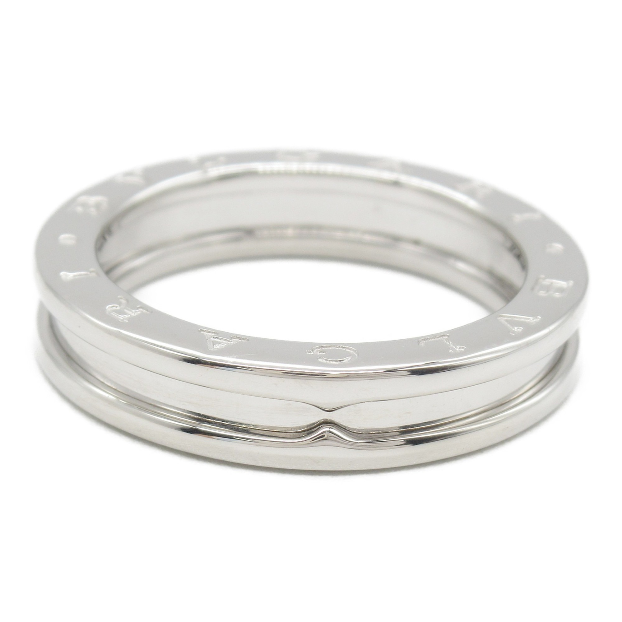 BVLGARI B-zero1 Ring, K18WG (White Gold), Men's, Women's, Silver