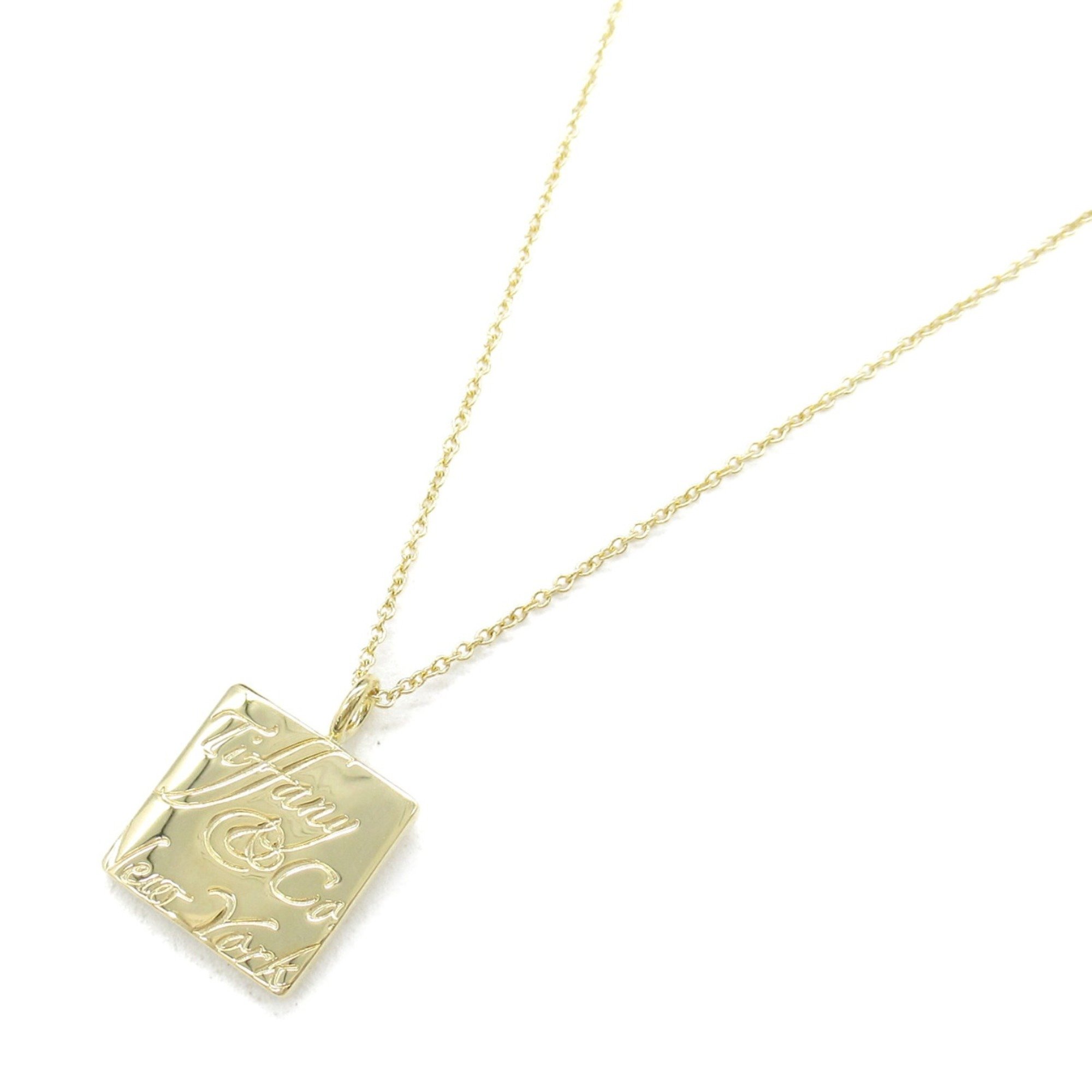 Tiffany & Co. Notes Square Necklace, 18K Yellow Gold, Women's, Gold