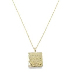 Tiffany & Co. Notes Square Necklace, 18K Yellow Gold, Women's, Gold