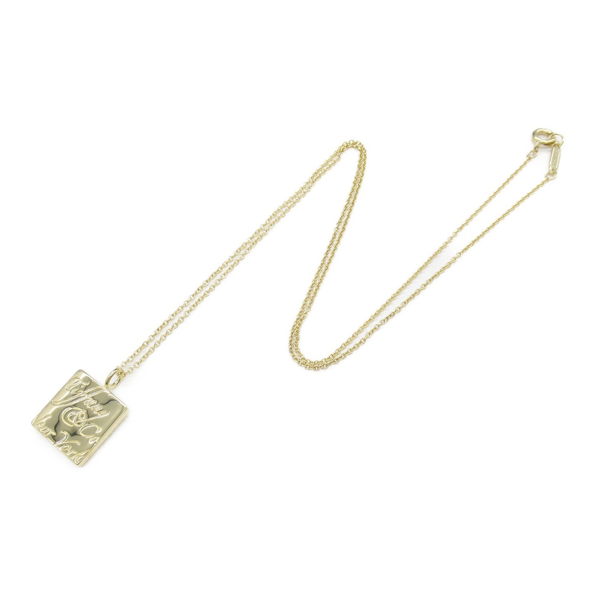 Tiffany & Co. Notes Square Necklace, 18K Yellow Gold, Women's, Gold