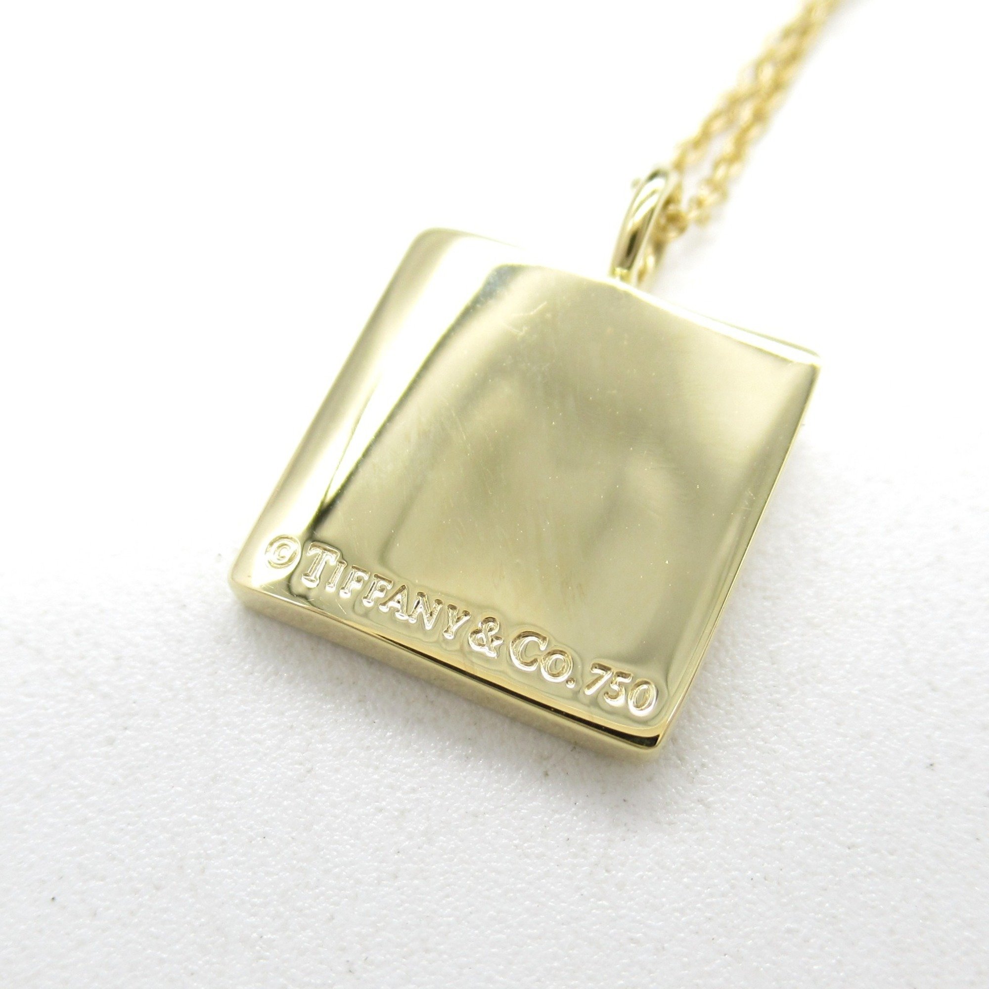 Tiffany & Co. Notes Square Necklace, 18K Yellow Gold, Women's, Gold