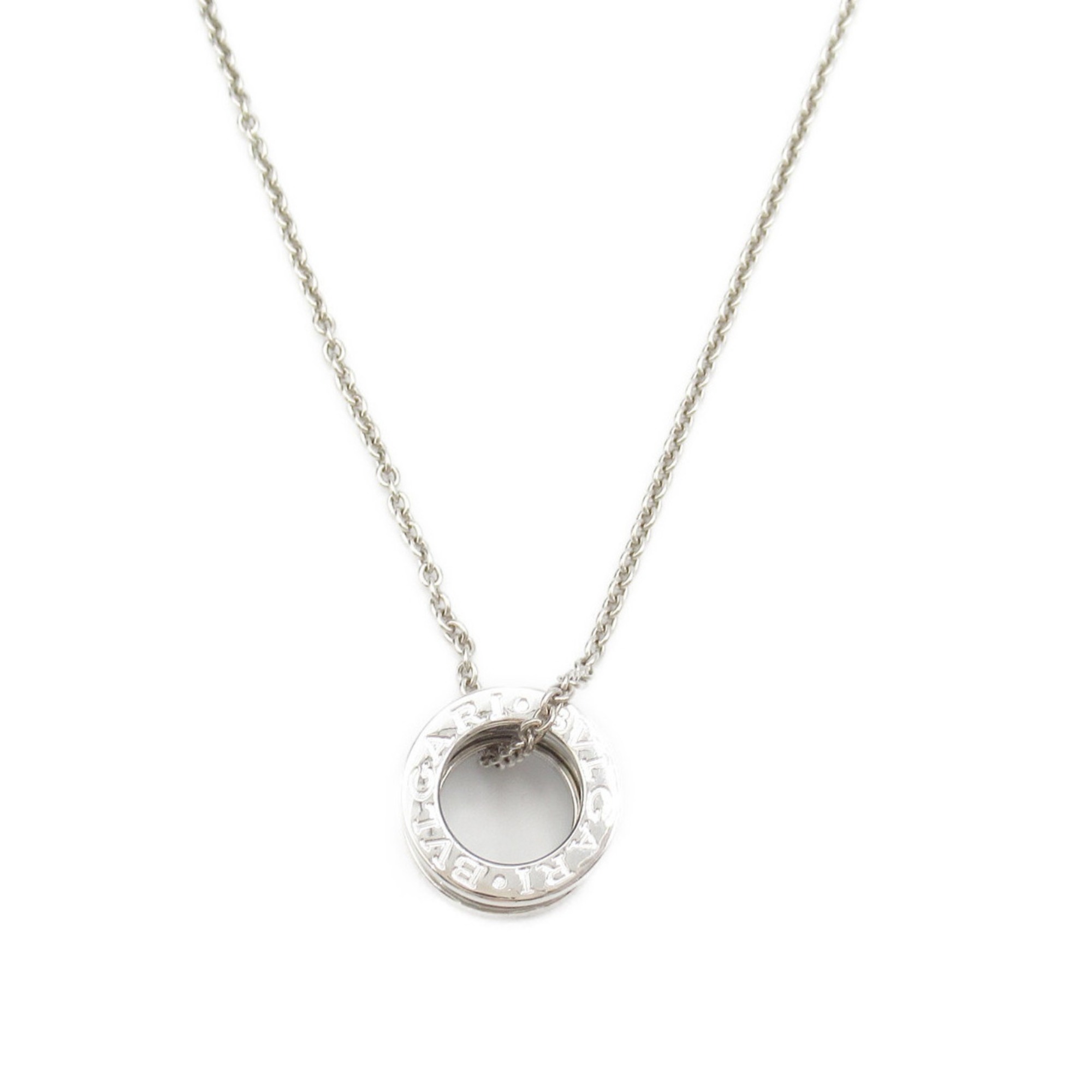 BVLGARI B-zero1 Necklace K18WG (White Gold) Women's Silver