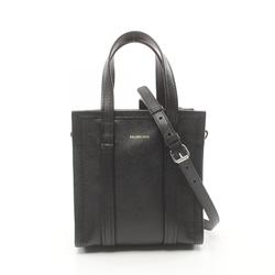 BALENCIAGA BAZAR SHOPPER XXS Handbag Bag Leather Women's Black