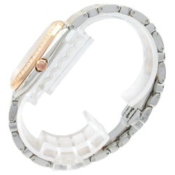 BVLGARI Serpenti Seduttori Diamond Bezel Wristwatch K18PG (Pink Gold) Stainless Steel Women's Silver 103274