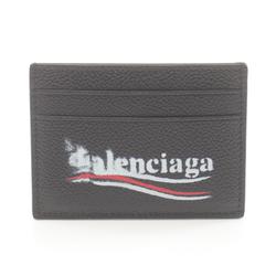 BALENCIAGA Business Card Holder/Card Case Leather Men's Women's Black 5943092AA3B1000