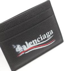 BALENCIAGA Business Card Holder/Card Case Leather Men's Women's Black 5943092AA3B1000