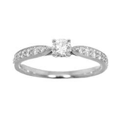 Tiffany & Co. Harmony Diamond 0.18ct F VS1 3EX Ring Pt Platinum