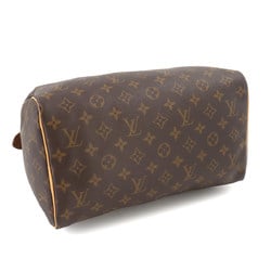 Louis Vuitton LOUIS VUITTON Monogram Speedy 30 Handbag Brown M41108 Gold Hardware