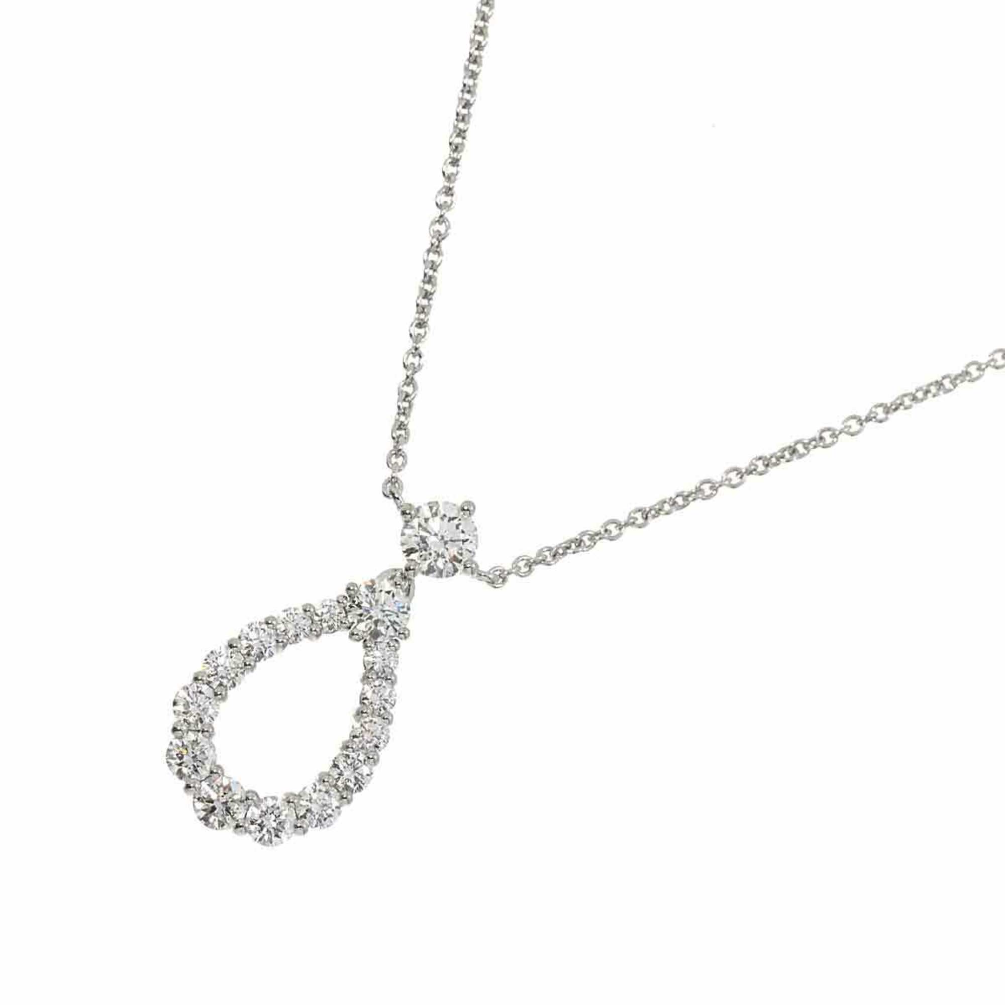 Harry Winston HARRY WINSTON Loop Diamond Necklace Extra Large 40cm Pt Platinum