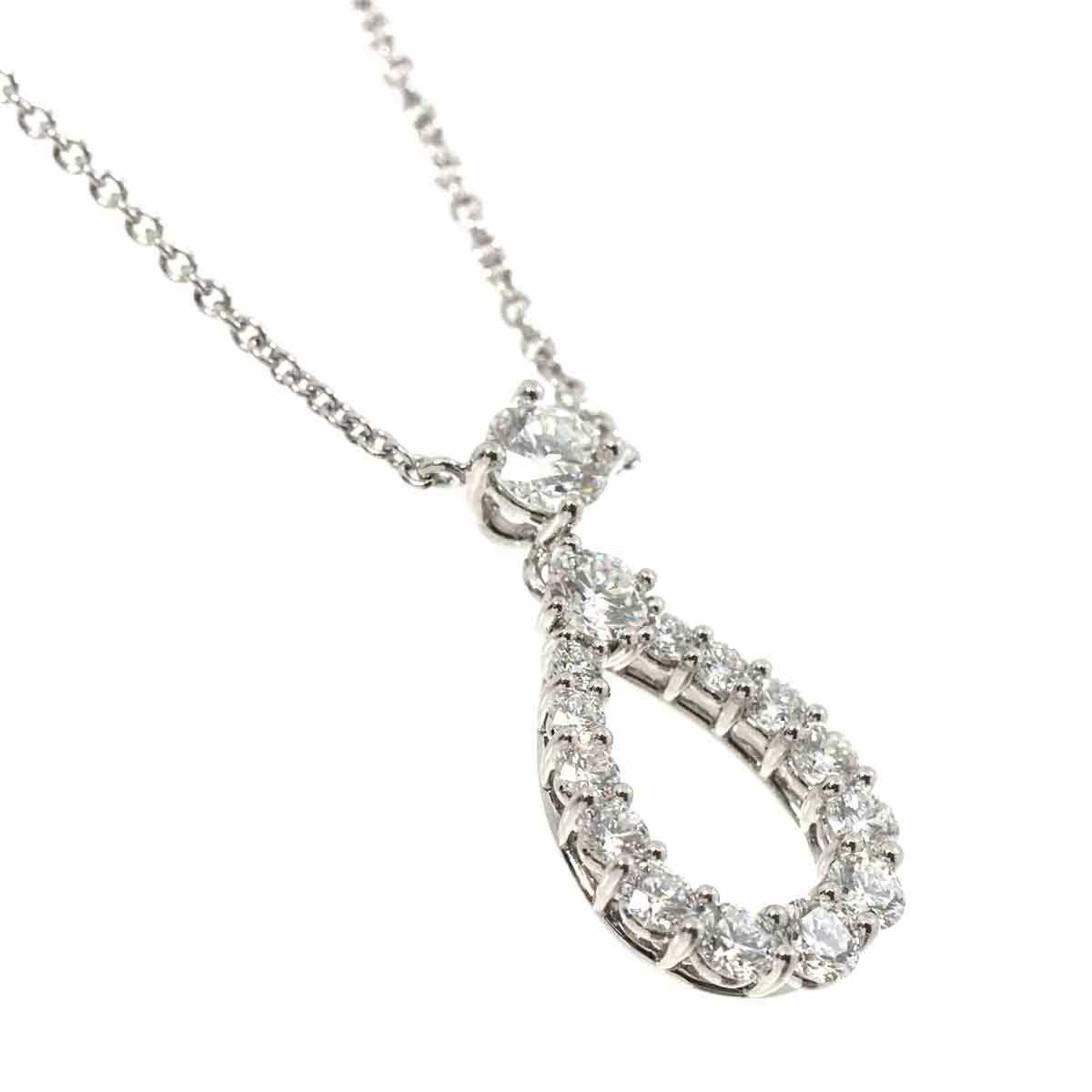 Harry Winston HARRY WINSTON Loop Diamond Necklace Extra Large 40cm Pt Platinum