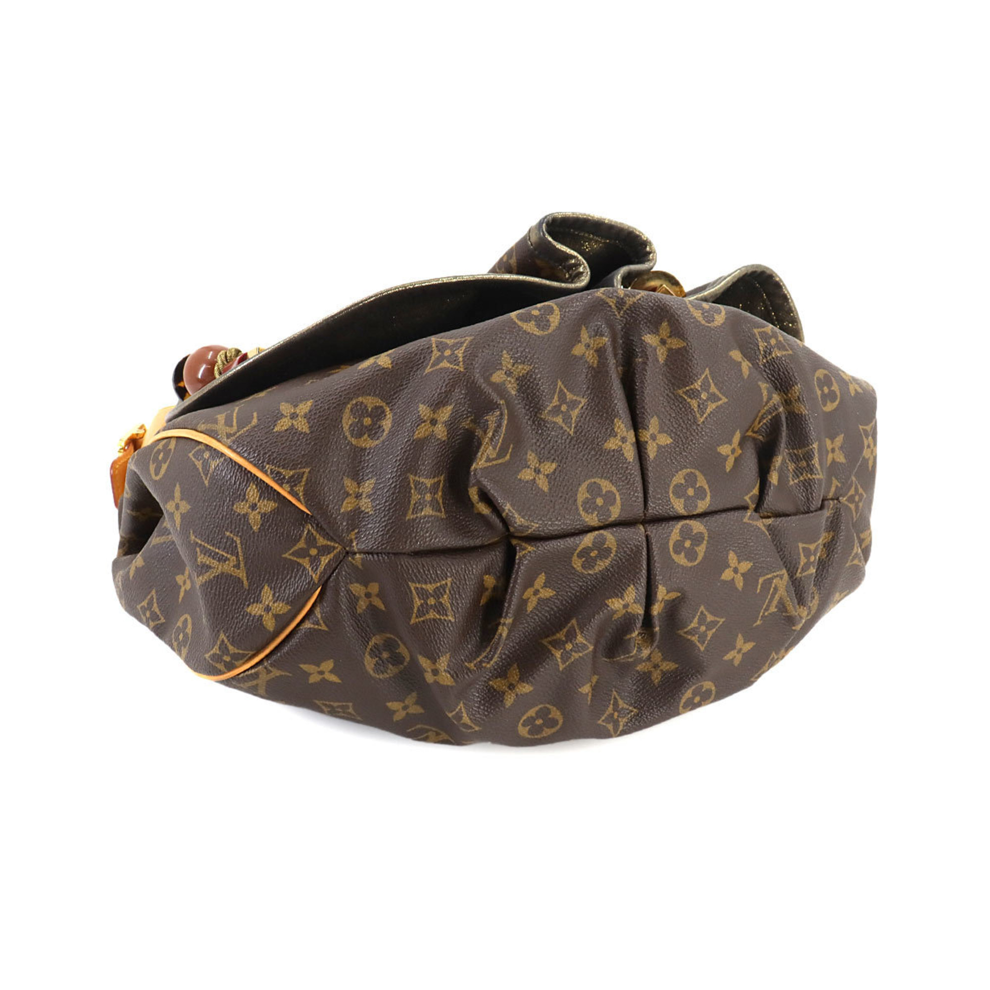 Louis Vuitton Monogram Kalahari GM Shoulder Bag Brown M97015 Gold Hardware