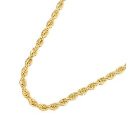 Tiffany & Co. Twisted Chain Long Necklace 60cm K14 YG Yellow Gold 585