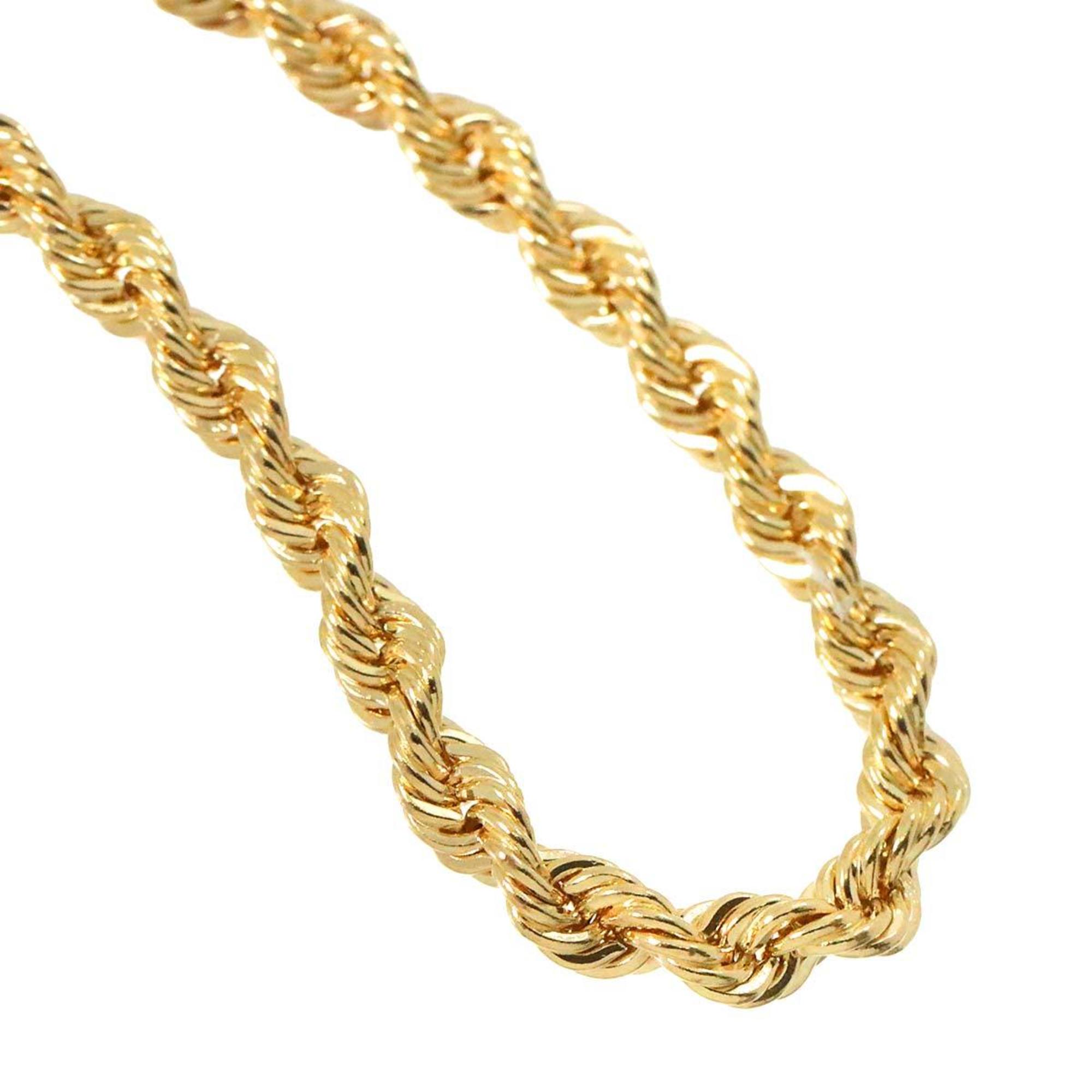 Tiffany & Co. Twisted Chain Long Necklace 60cm K14 YG Yellow Gold 585