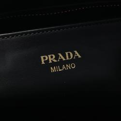 PRADA handbag bag leather ladies red black