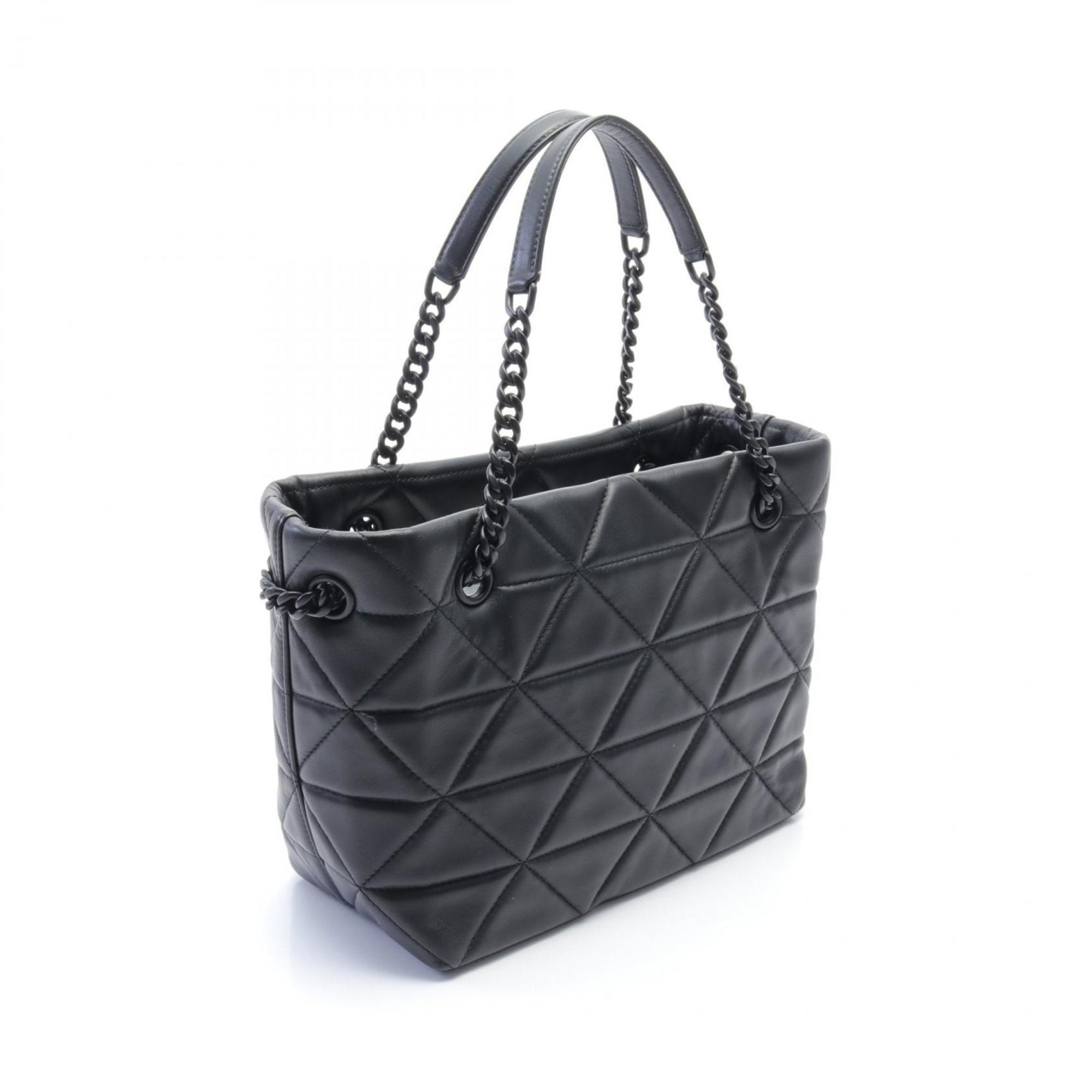 PRADA Spectrum Tote Bag Leather Women's Black 1BG298