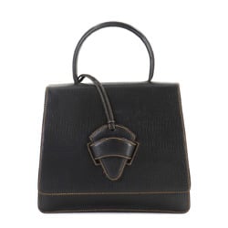 LOEWE Barcelona Handbag Leather Black Gold Hardware Bag