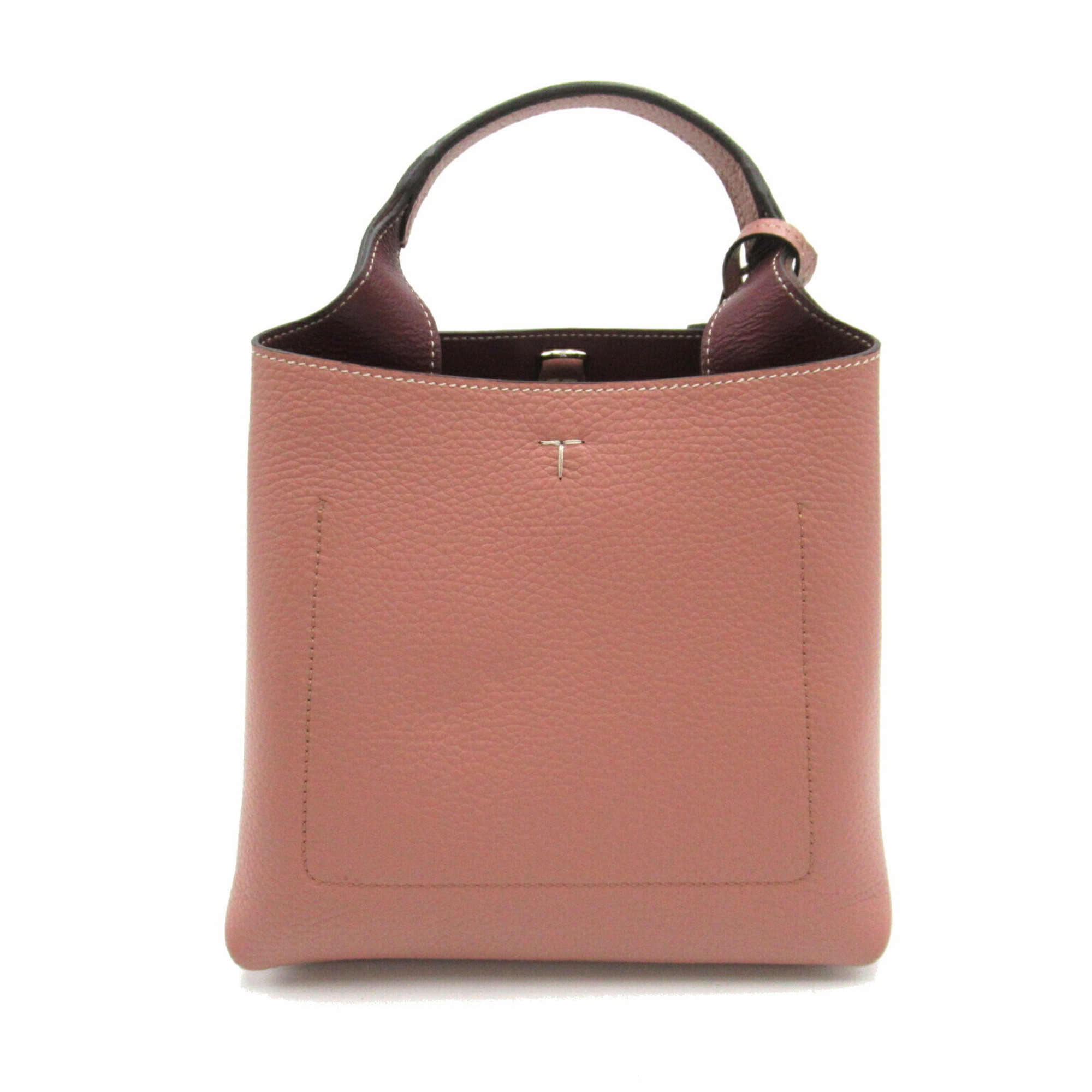 Tod's 2-way shoulder bag, leather, women's, pink, bordeaux, XBWAPAA9100QNK7O99