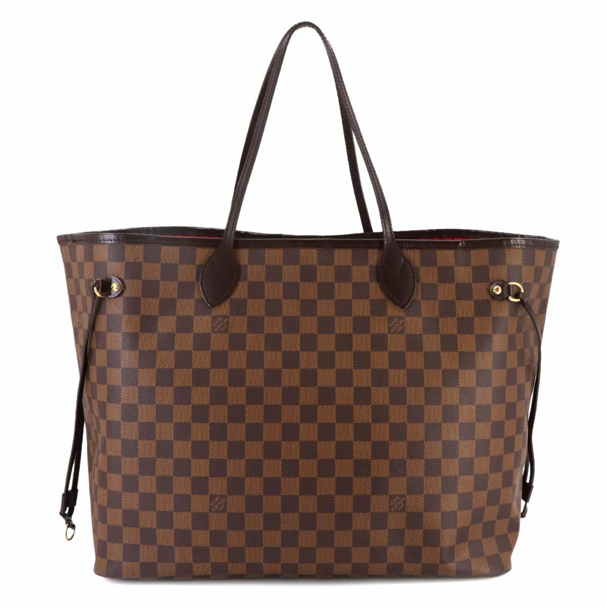 Louis Vuitton Damier Neverfull GM Ebene Cerise N51106 Gold Hardware