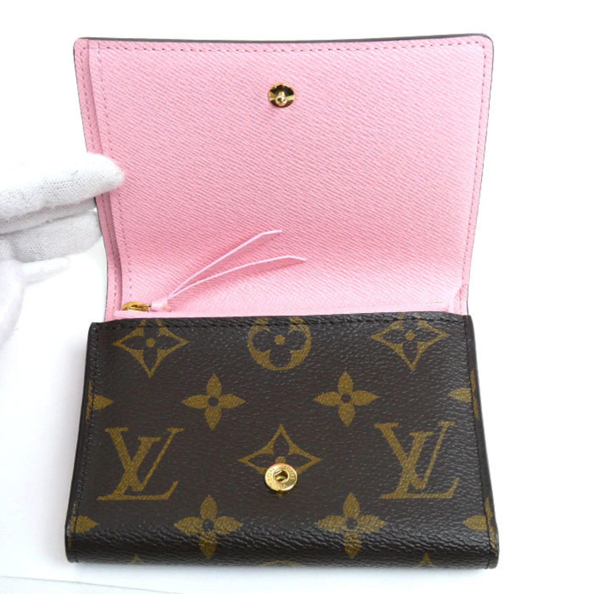 LOUIS VUITTON Louis Vuitton Portefeuille Victorine Tri-fold Wallet Monogram Brown Multicolor M69754 Unisex