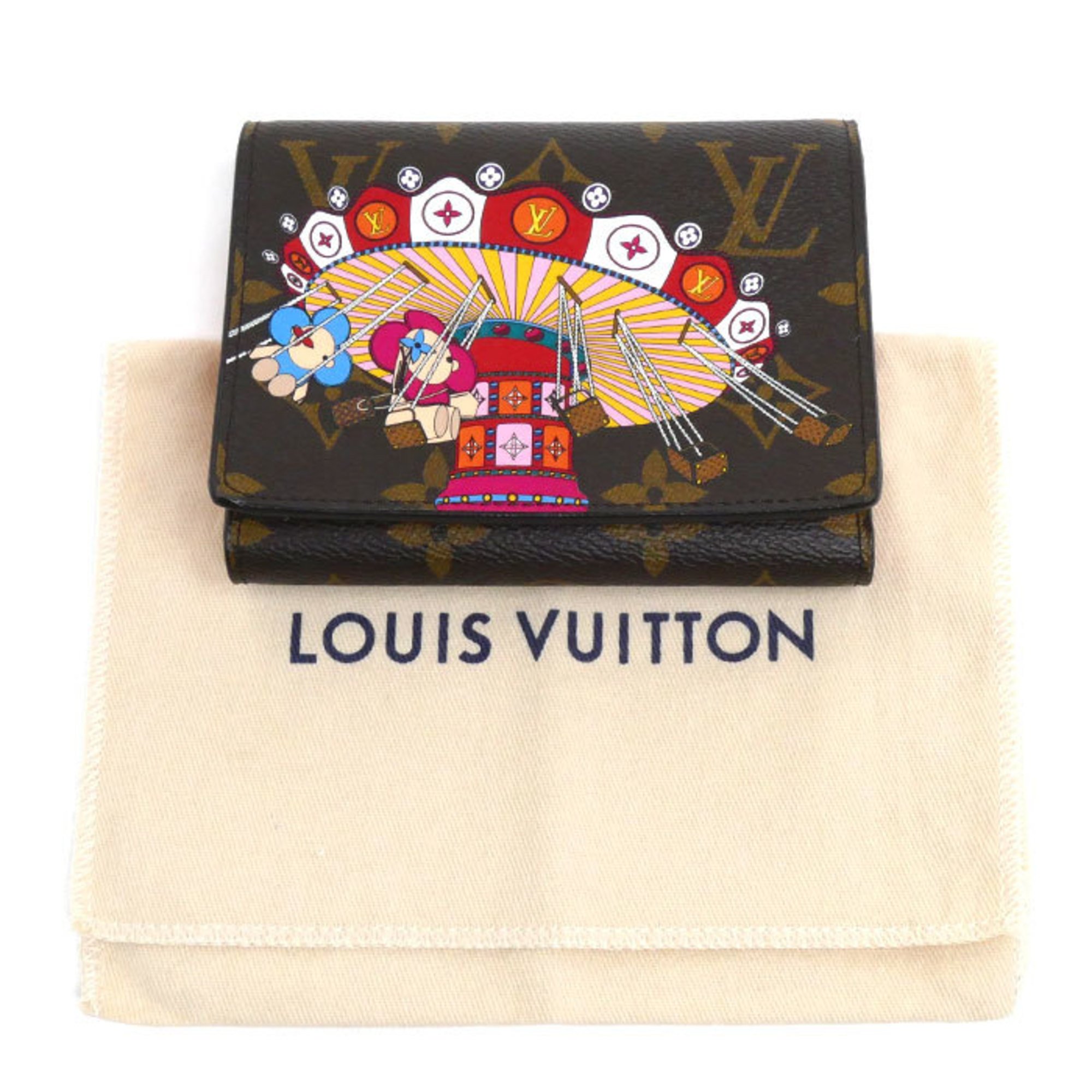 LOUIS VUITTON Louis Vuitton Portefeuille Victorine Tri-fold Wallet Monogram Brown Multicolor M69754 Unisex