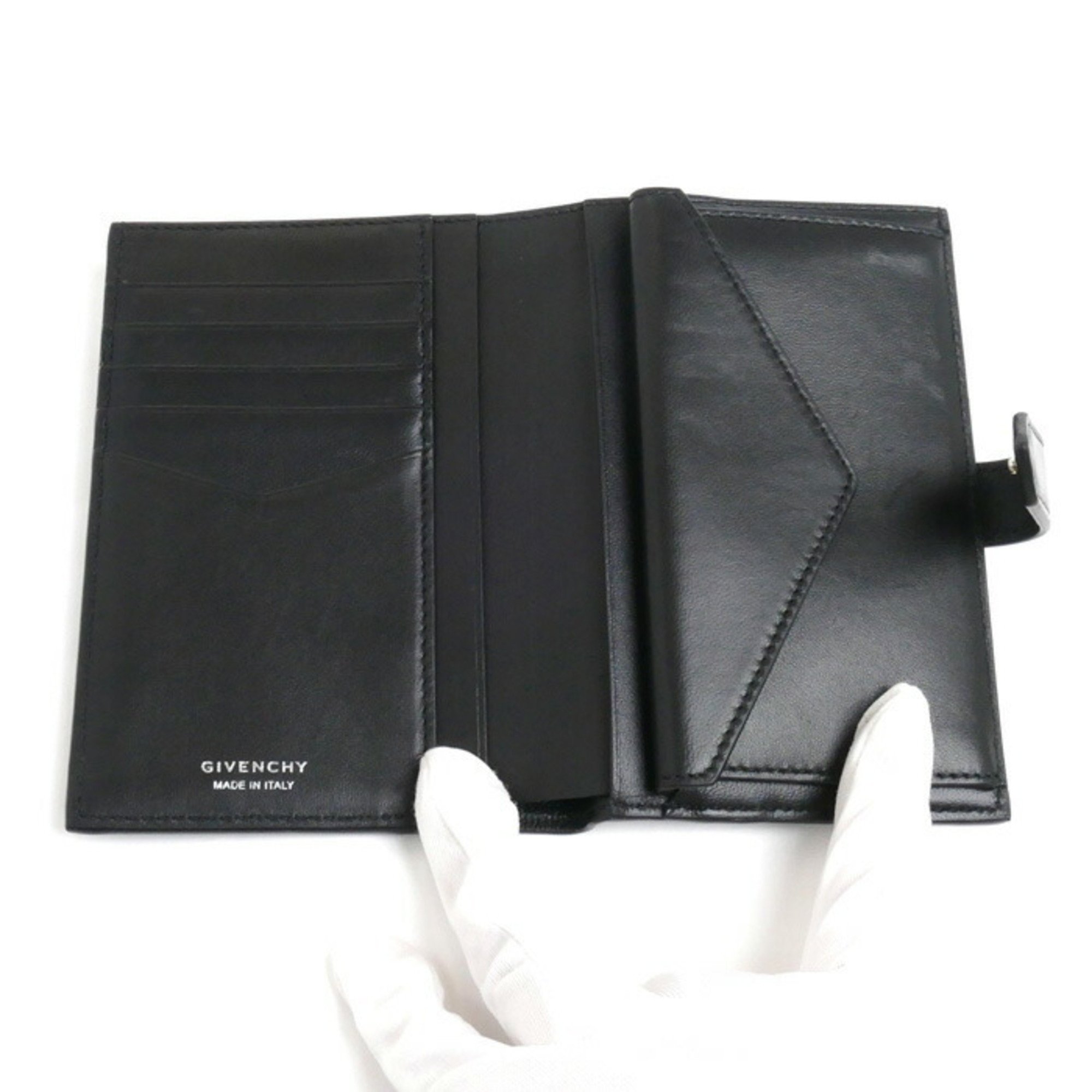 GIVENCHY G-Cut Medium Wallet Bi-fold Black BB60K8B1J5001 Men's Women's Unisex