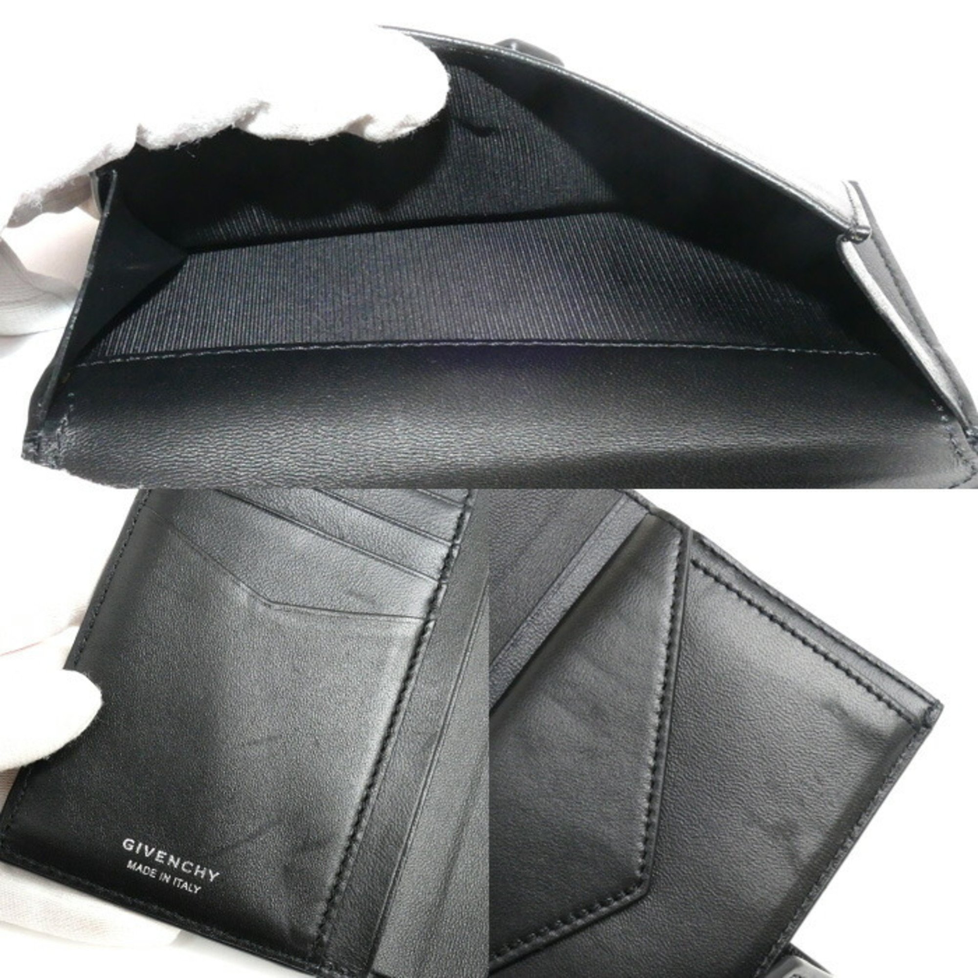 GIVENCHY G-Cut Medium Wallet Bi-fold Black BB60K8B1J5001 Men's Women's Unisex