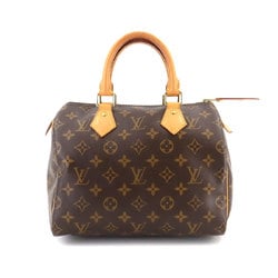 Louis Vuitton Monogram Speedy 25 Handbag Brown M41109 RFID Gold Hardware