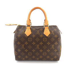 Louis Vuitton Monogram Speedy 25 Handbag Brown M41109 RFID Gold Hardware