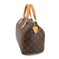 Louis Vuitton Monogram Speedy 25 Handbag Brown M41109 RFID Gold Hardware