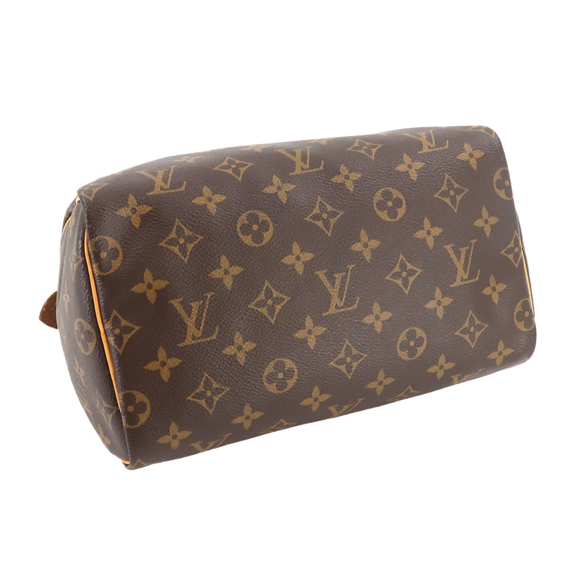 Louis Vuitton Monogram Speedy 25 Handbag Brown M41109 RFID Gold Hardware