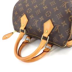 Louis Vuitton Monogram Speedy 25 Handbag Brown M41109 RFID Gold Hardware