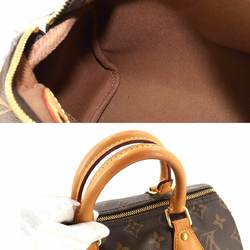 Louis Vuitton Monogram Speedy 25 Handbag Brown M41109 RFID Gold Hardware