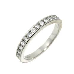 Tiffany & Co. Half Circle Channel Setting Ring Width 2.5mm Diamond Pt Platinum