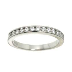 Tiffany & Co. Half Circle Channel Setting Ring Width 2.5mm Diamond Pt Platinum