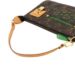 LOUIS VUITTON Monogram Perforated Pochette Accessory Handbag Vert M95184 Accessories