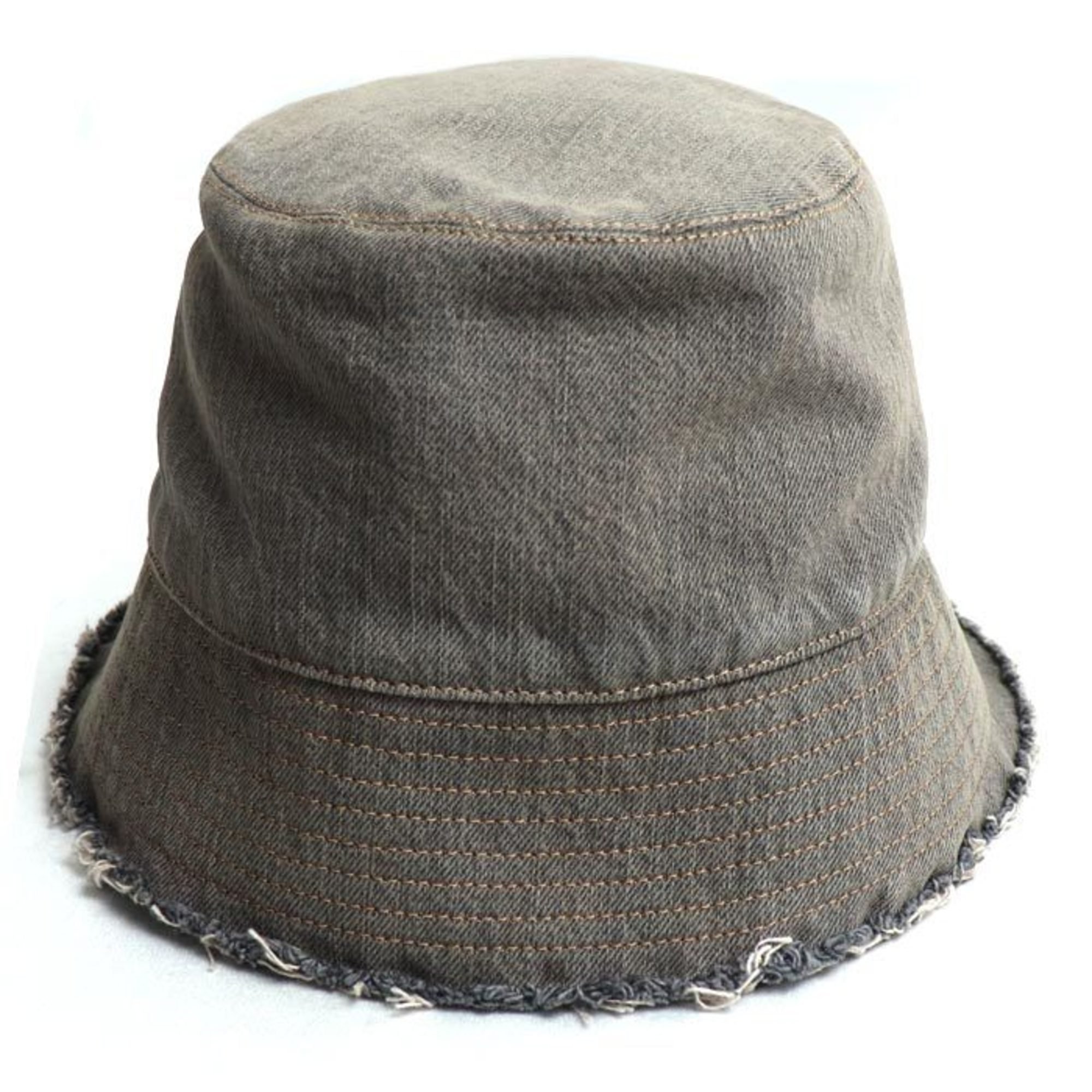 LOEWE Bucket Hat (Denim Calf) Brown Gray K820HB1X20 57 Unisex