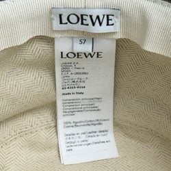 LOEWE Bucket Hat (Denim Calf) Brown Gray K820HB1X20 57 Unisex